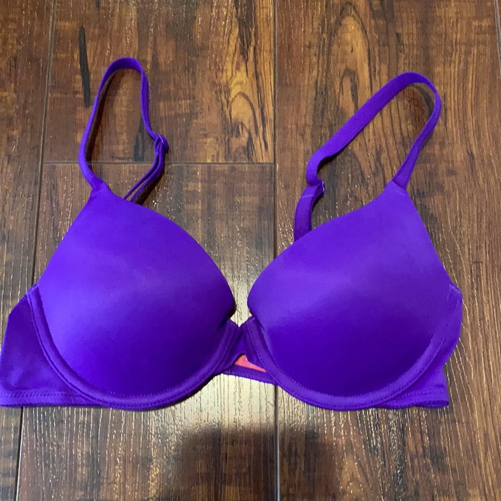Pink Victoria’s Secret bra color purple size 34B